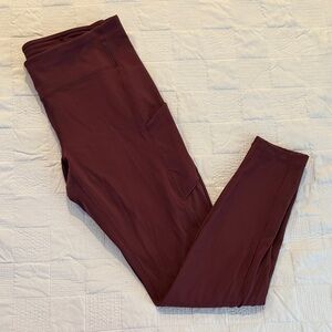 Lululemon Maroon Leggings